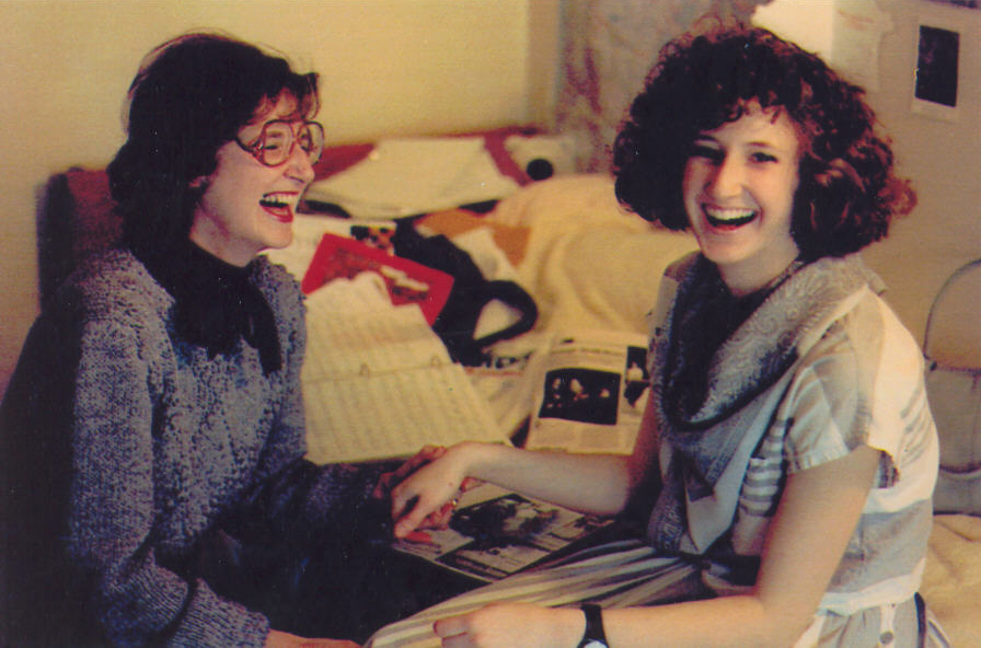 The two of us in her dorm room at S.U.